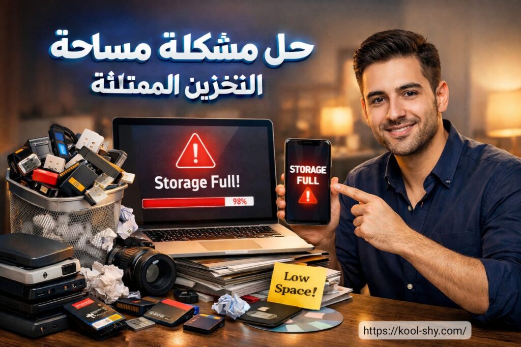 حل مشكلة مساحة التخزين
