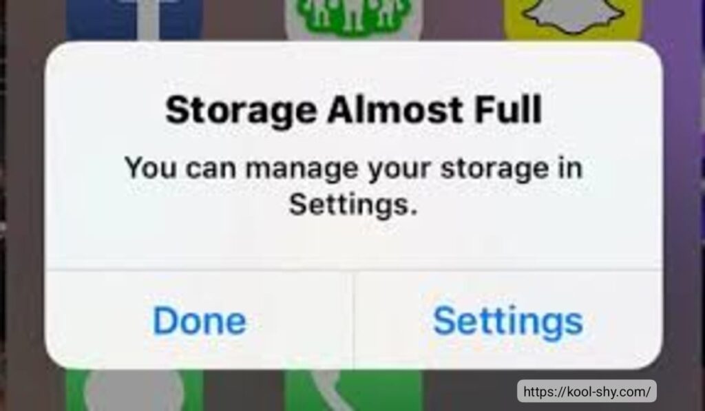 حل مشكلة مساحة التخزين