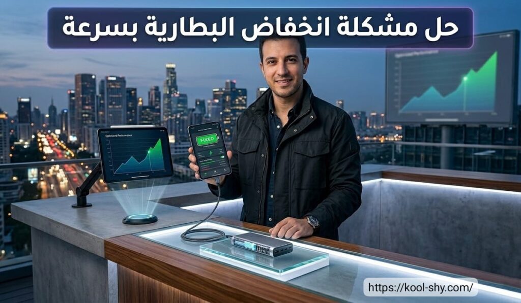 حل مشكلة انخفاض البطارية بسرعة