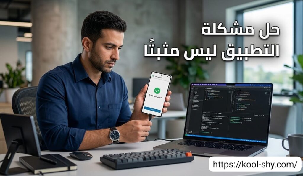 حل مشكلة التطبيق ليس مثبتا
