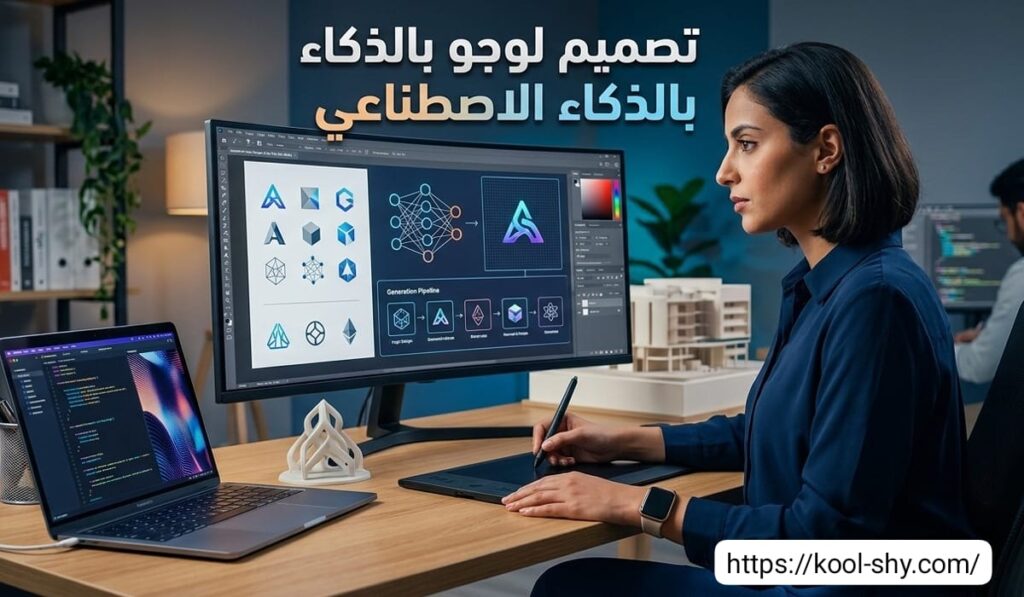 تصميم لوجو بالذكاء الاصطناعي